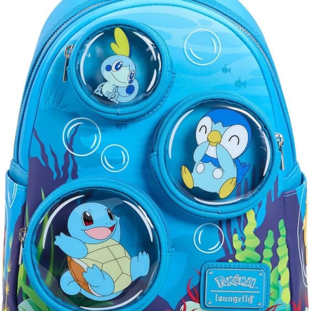 Blue Loungefly Pokémon Character Mini Backpack - Picture 2 of 11